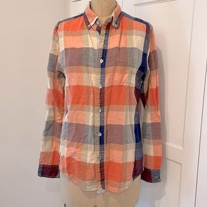 Mens Size S/P Tommy Hilfiger Button Down Summer Plaid Shirt NWT